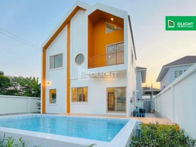 บ้านเดี่ยว สร้างเอง บางบัวทอง รีโนเวทใหม่เอี่ยม 60 ตร.ว. 3 ห้องนอน 3 ห้องน้ำ จอดรถได้ 2 คัน พร้อมอยู่ ราคาสุดคุ้ม เพียง 4.79 ล้านบาท พิเศษสระน้ำส่วนตัว ไม่มีค่าส่วนกลาง