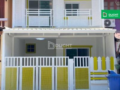 ขายทาวน์เฮ้าส์ 2 ชั้น รีโนเวทใหม่เอี่ยม มบ.จิตรัตนา บางบัวทอง 19 ตร.ว. 3 ห้องนอน 2 ห้องน้ำ จอดรถได้ 2 คัน ตกเเต่งสวย สไตล์โมเดิร์น น่าอยู่ ราคาเพียง 1.99 ล้านบาทเท่านั้น