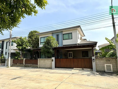 บ้าน Casa Ville วงแหวน-จตุโชติ (Q House) 4นอน 3น้ำ 6.59ล้าน สังคมคุณภาพ ส่วนกลางครบ Pass card ปลอดภัย 24 ชม. ใกล้ รพ.สินแพทย์ และแฟชั่นไอส์แลนด์