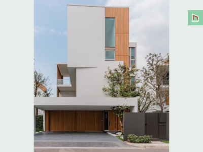 ขาย/เช่าบ้านหรู VIVE พระราม 9 ดีไซน์ Modern Minimal 324 ตร.ม. 3 นอน 4 น้ำ 32 ล้าน (เช่า 2 แสน) ที่ดิน 76 ตร.ว. สังคมระดับพรีเมียม ใกล้โรงเรียนนานาชาติและทางด่วน